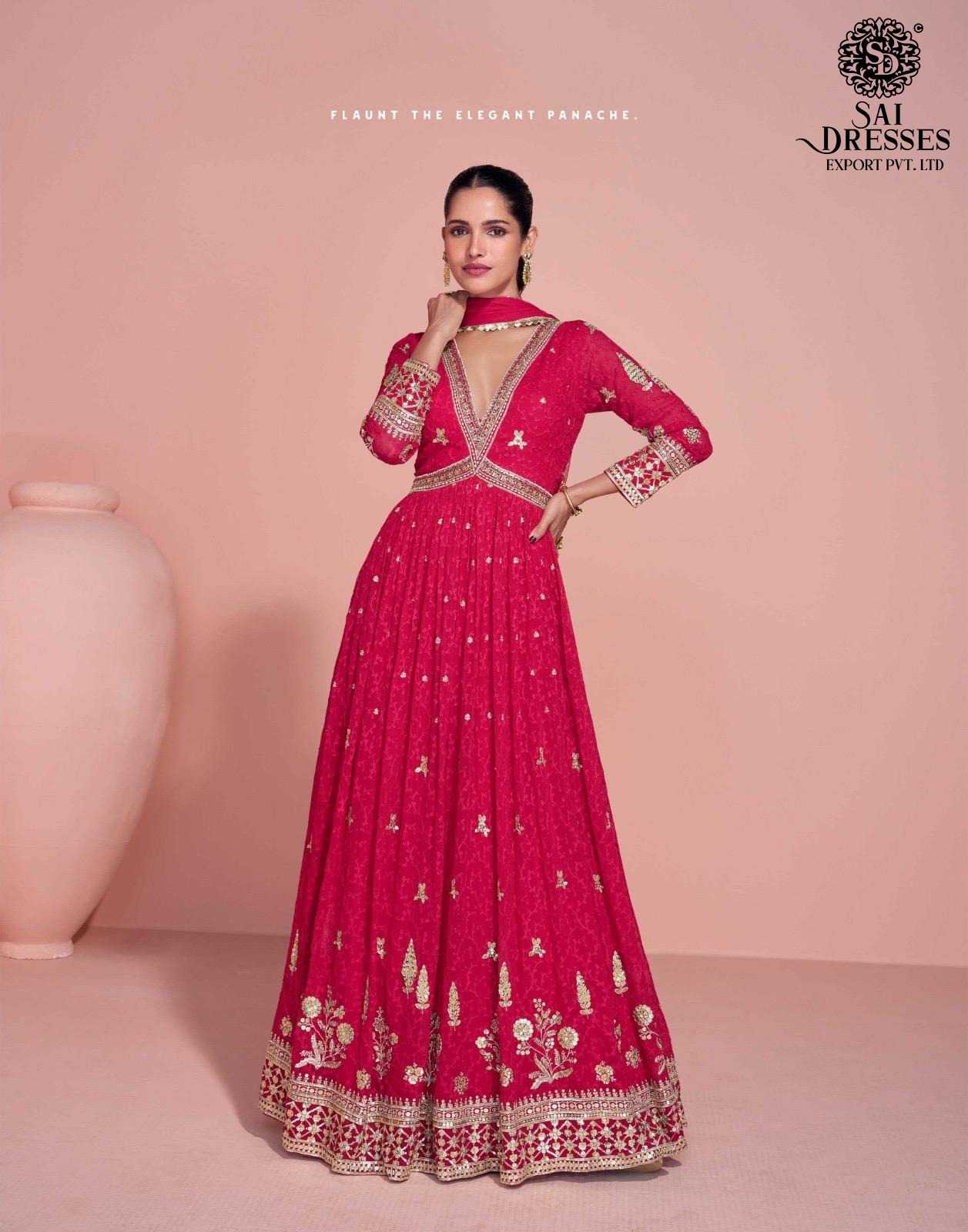 PREMIUM EMBROIDERED GEORGETTE ANARKALI DRESSES COLLECTION IN THREE DIFFRENT SHADES