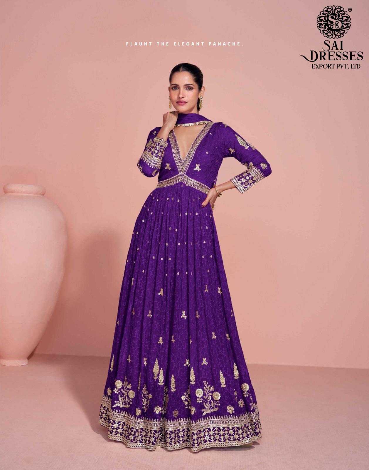 PREMIUM EMBROIDERED GEORGETTE ANARKALI DRESSES COLLECTION IN THREE DIFFRENT SHADES