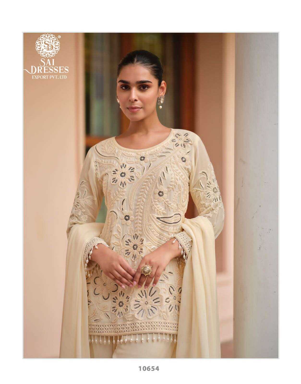 PREMIUM EMBROIDERED GEORGETTE DRESSES COLLECTION IN THREE SHADES
