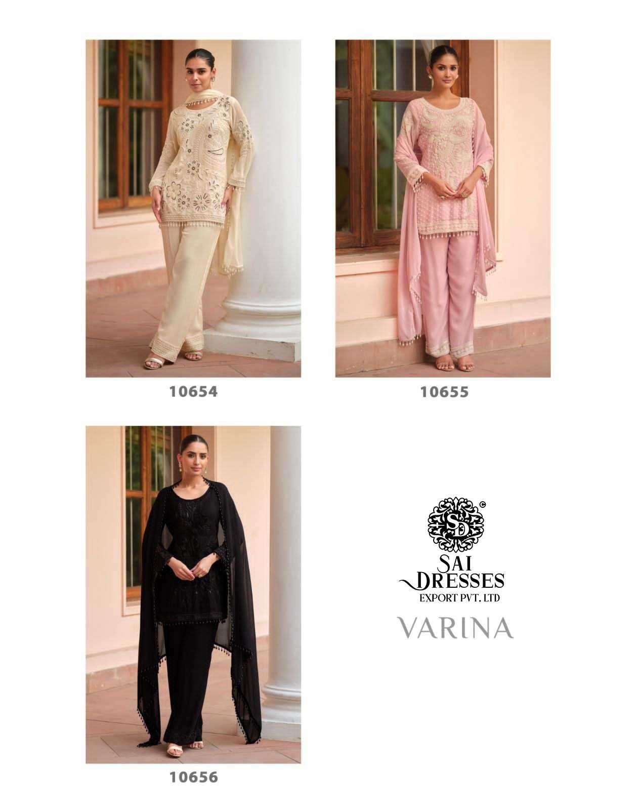 PREMIUM EMBROIDERED GEORGETTE DRESSES COLLECTION IN THREE SHADES