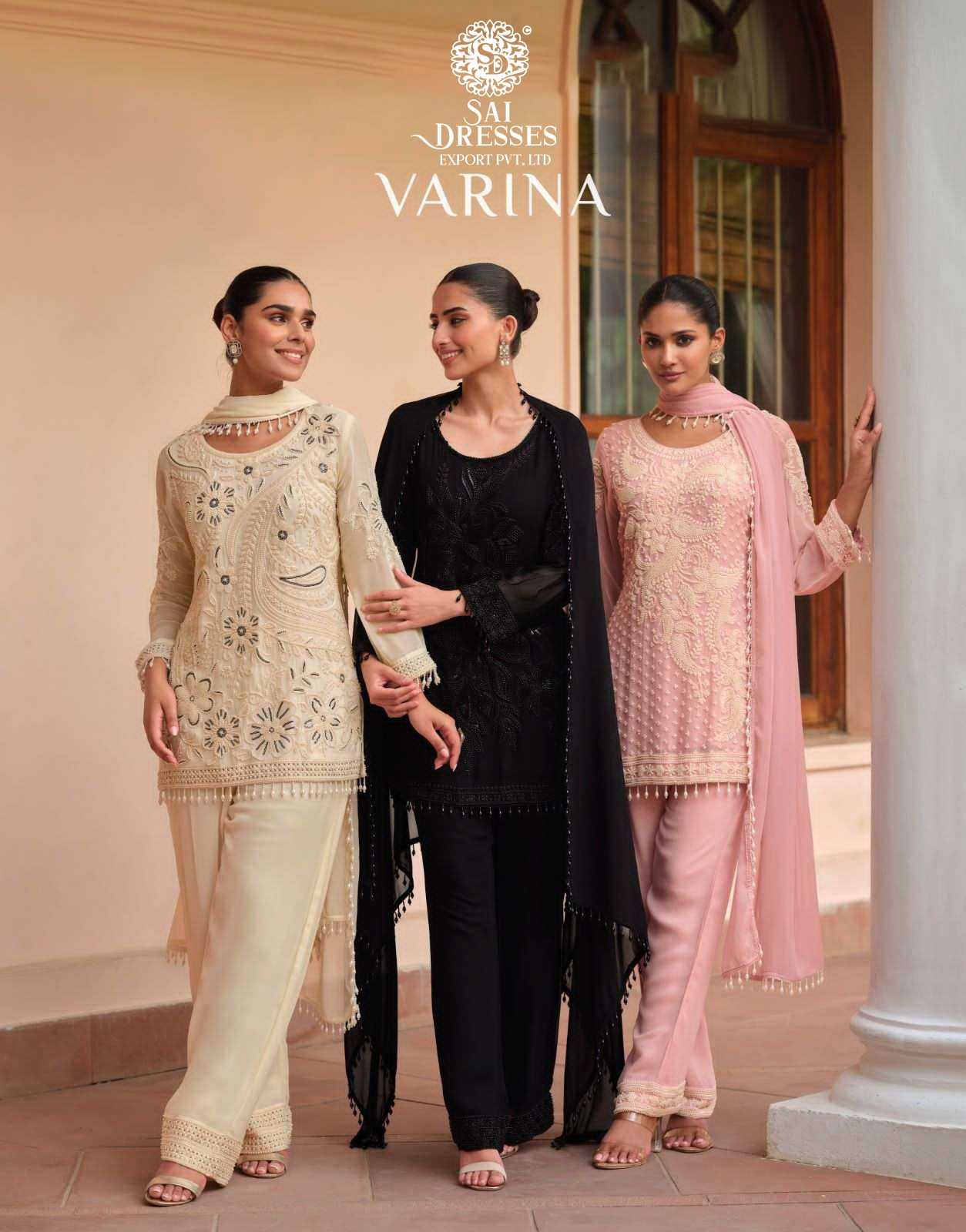 PREMIUM EMBROIDERED GEORGETTE DRESSES COLLECTION IN THREE SHADES