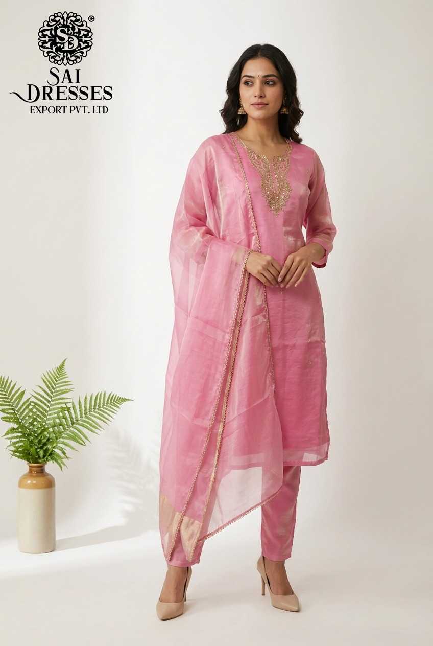 PREMIUM FANDY STRAIGHT PINK KURTI WITH HEAVY HANDWORK AND ELEGANT DIGITAL PRINT, MATCHING PANTS AND STYLISH DUPATTA FOR WOMEN
