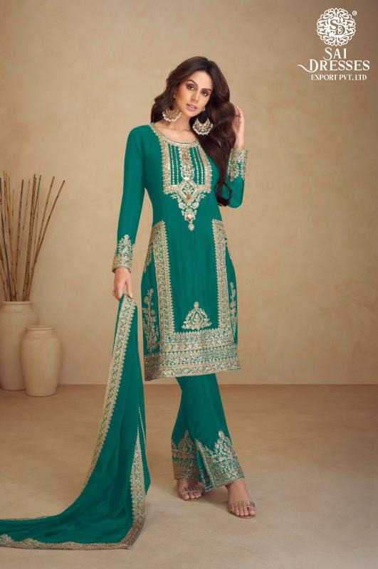 PREMIUM REAL CHINON HEAVY EMBROIDERY WORK KURTI WITH MATCHING BOTTOM AND DESIGNER DUPATTA – ELEGANT FESTIVE AND PARTY WEAR COLLECTION