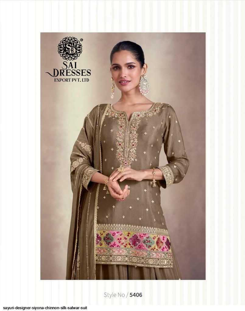 PREMIUM REAL CHINON SILK AND REAL GEORGETTE SHARARA SET WITH HEAVY EMBROIDERY – LUXURY FESTIVE & WEDDING WEAR COLLECTION