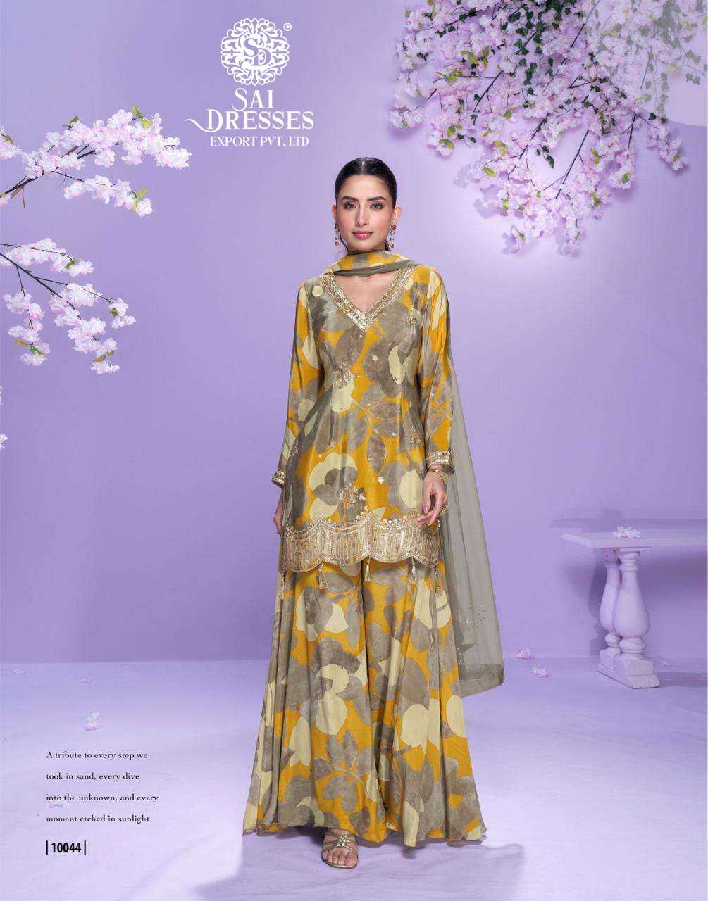 PREMIUM REAL CHINON SILK DIGITAL FLORAL PRINT KURTI WITH PLAZZO AND MATCHING DUPATTA – ELEGANT FESTIVE WEAR COLLECTION