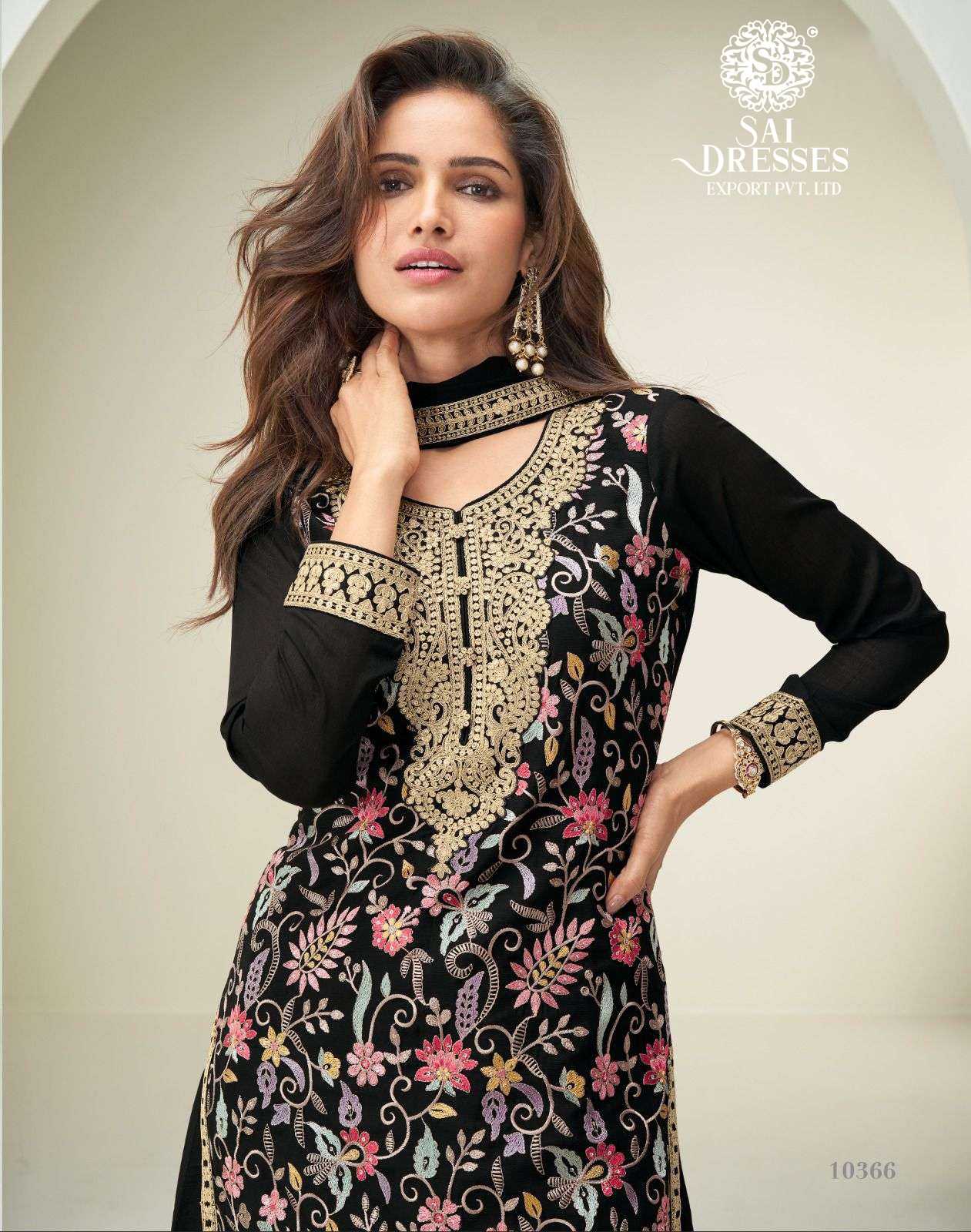 PREMIUM REAL CHINON SILK HEAVY EMBROIDERED KURTI WITH MATCHING PLAZZO AND DUPATTA – ELEGANT FESTIVE AND PARTY WEAR COLLECTION