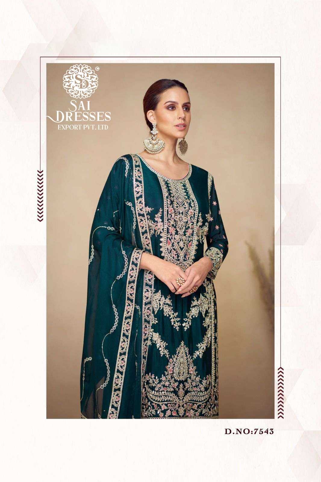 PREMIUM REAL CHINON SILK HEAVY EMBROIDERED KURTI WITH MATCHING PLAZZO AND DUPATTA – LUXURY FESTIVE AND PARTY WEAR COLLECTION