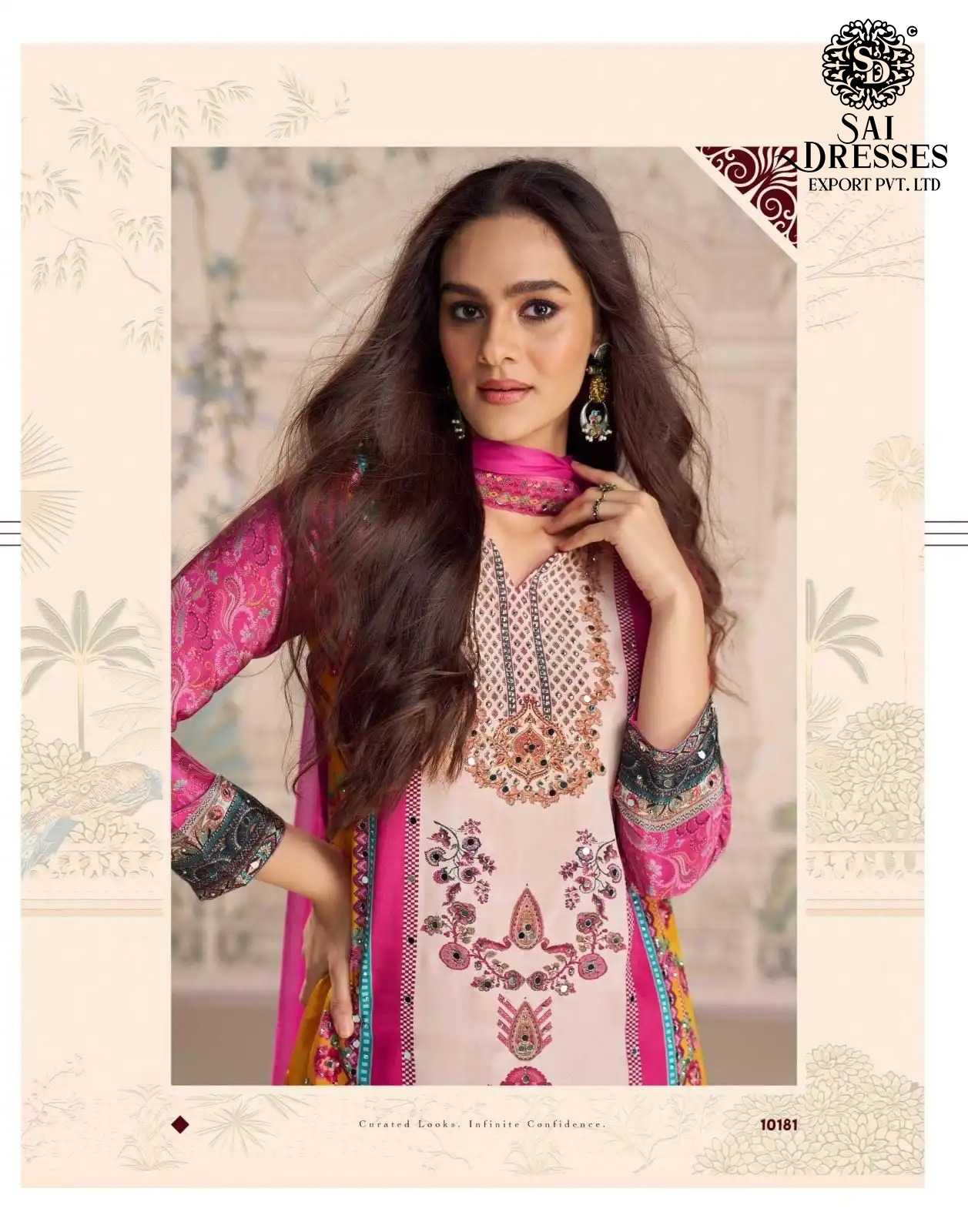 PREMIUM REAL CREPE SILK DIGITAL PRINT AND HEAVY EMBELLISHED KURTI WITH MATCHING SHARARA AND DESIGNER DUPATTA 