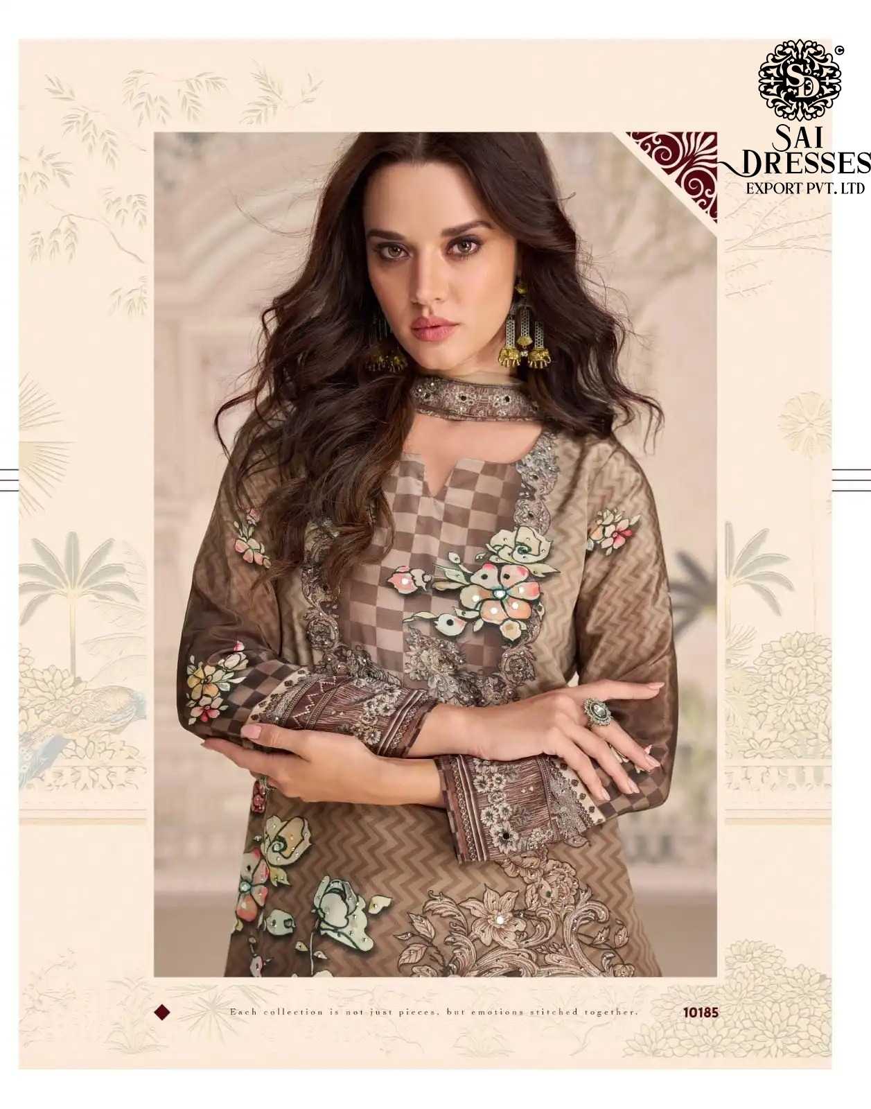 PREMIUM REAL CREPE SILK DIGITAL PRINT AND HEAVY EMBELLISHED KURTI WITH MATCHING SHARARA AND DESIGNER DUPATTA 