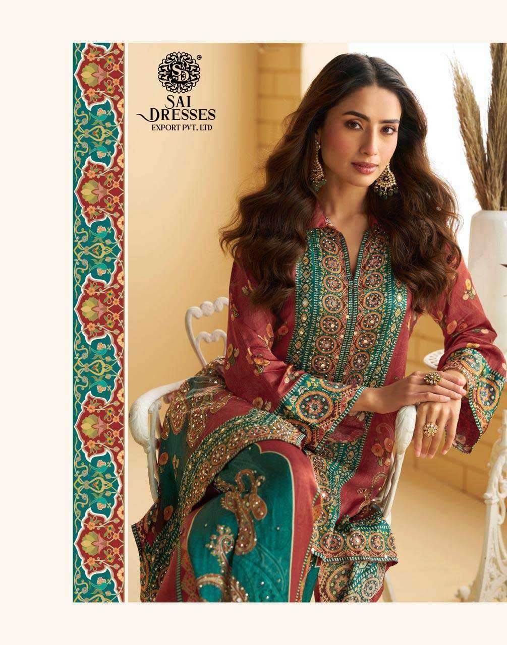 PREMIUM REAL CREPE SILK HEAVY DIGITAL PRINT AND EMBELLISHED KURTI WITH MATCHING BOTTOM  – LUXURY FESTIVE AND PARTY WEAR COLLECTION