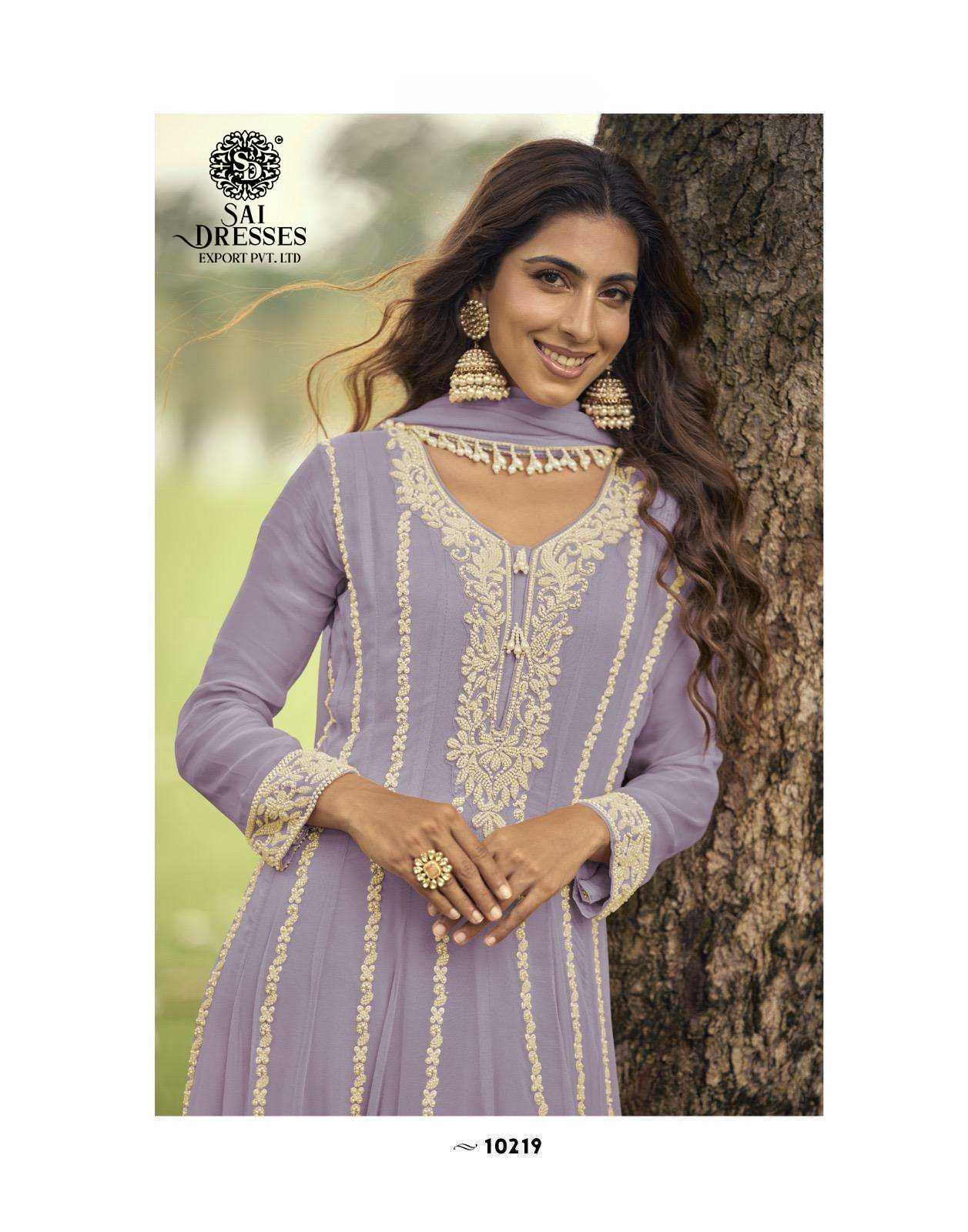 PREMIUM REAL GEORGETTE ANARKALI DRESSES COLLECTION WITH ELEGANT EMBROIDERY IN THREE SHADES