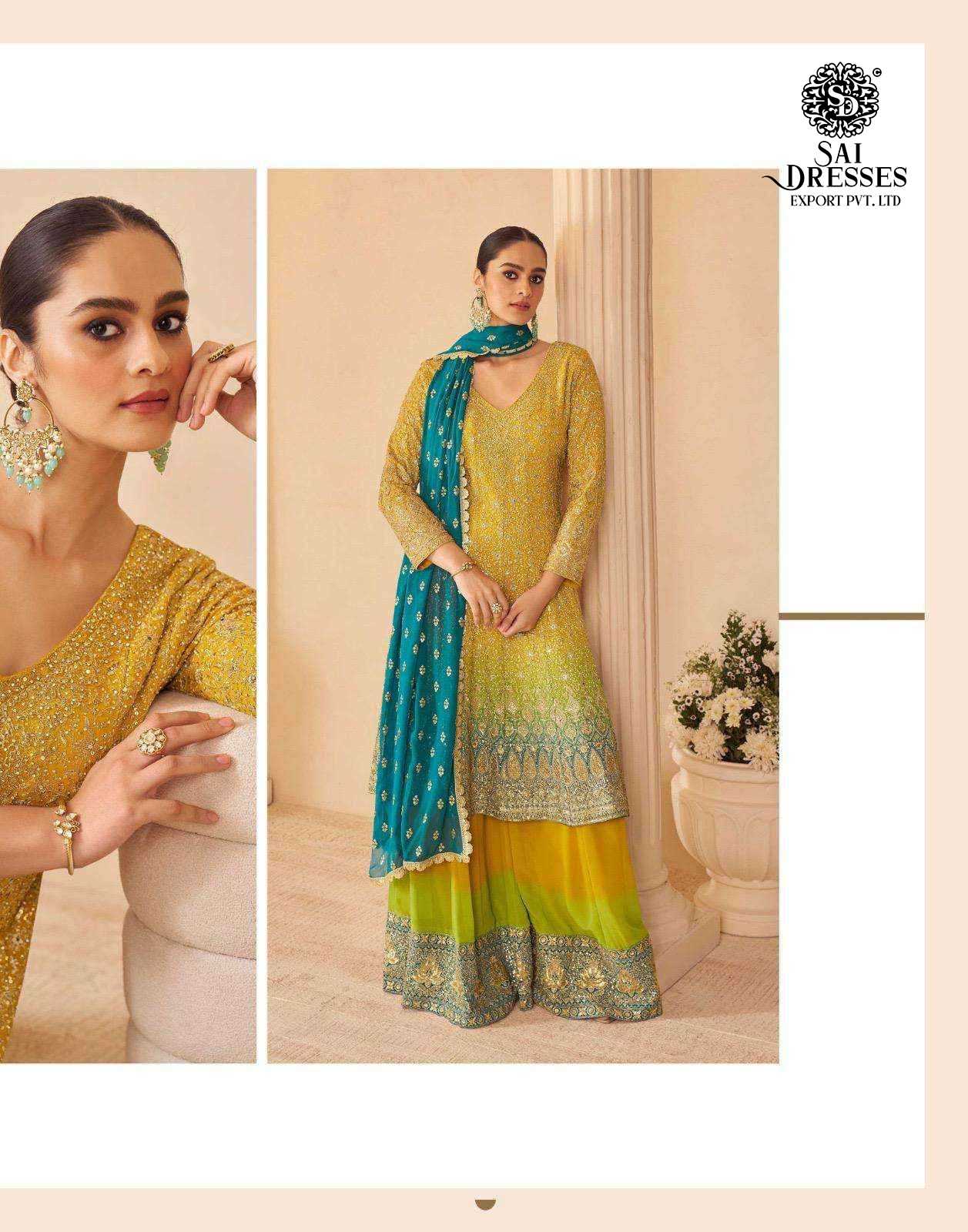 PREMIUM REAL GEORGETTE HEAVY SEROSKI ZARKAN EMBELLISHED GARARA WITH MATCHING DUPATTA – LUXURY FESTIVE AND PARTY WEAR COLLECTION