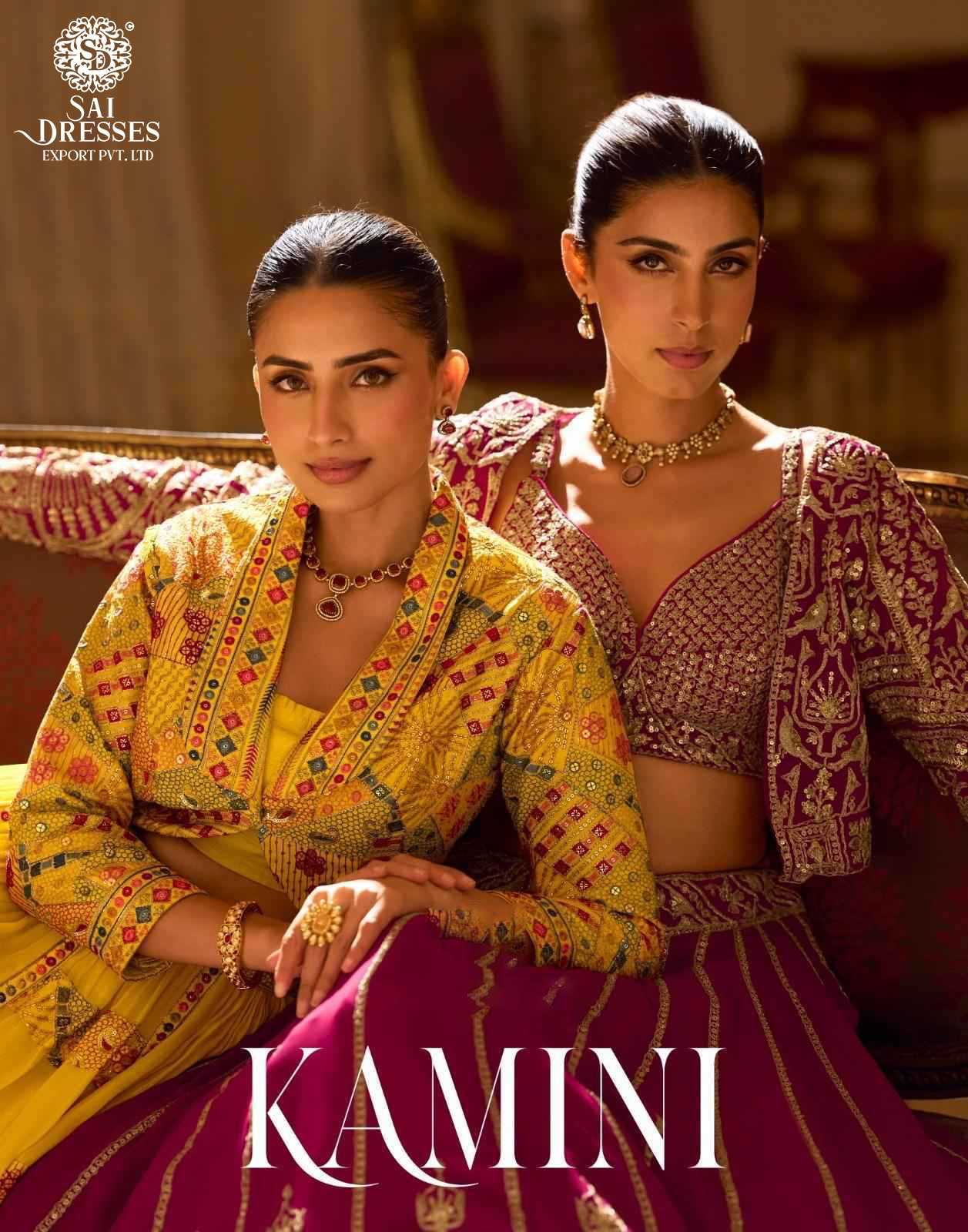 PREMIUM REAL GEORGETTE LHENGHS COLLECTION WITH HEAVY TRADITIONAL EMBROIDERY IN THREE SHADES