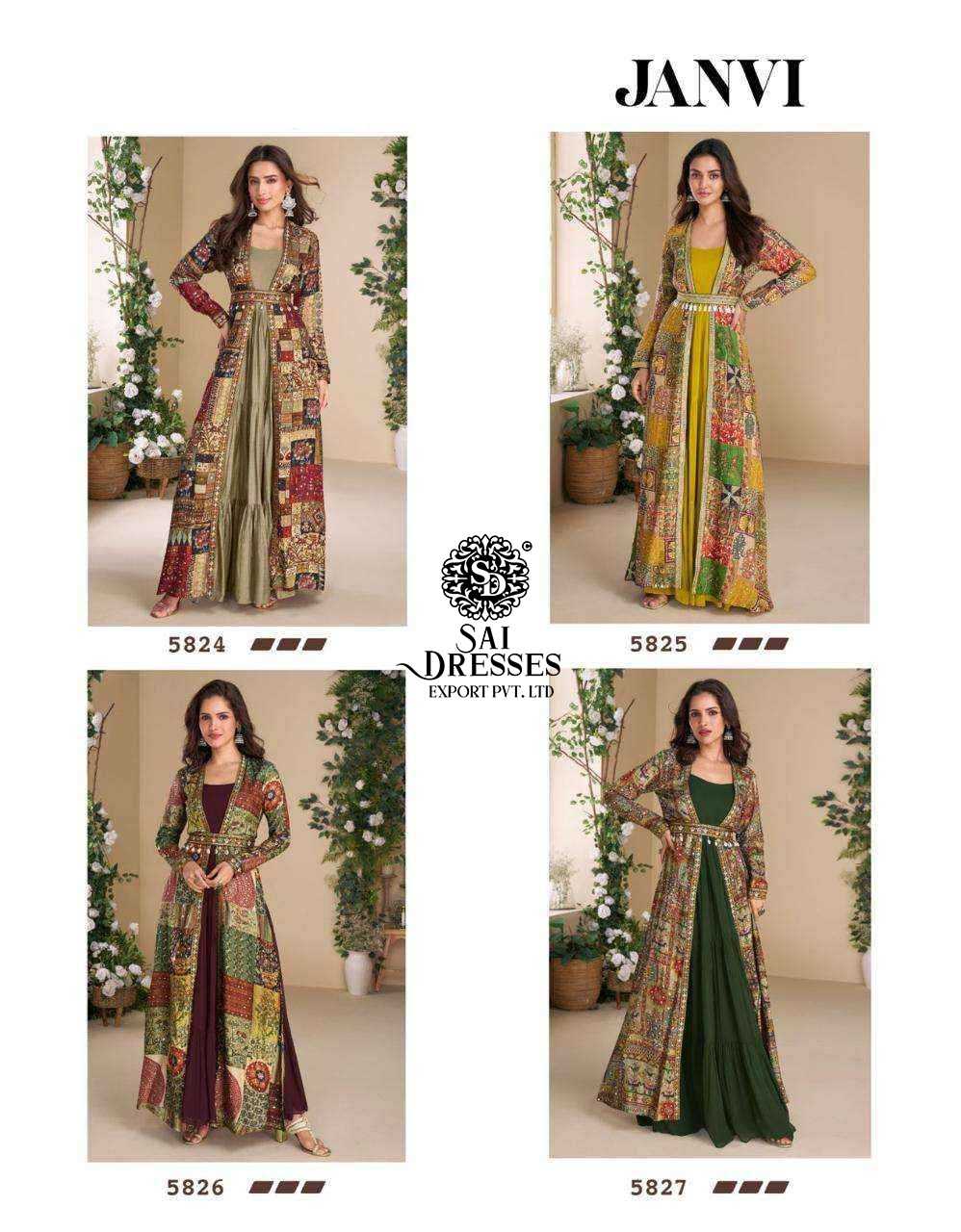 PREMIUM REAL GEORGETTE PRINTED SHRUG PAIRED WITH INNER REAL SILK GOWN – DESIGNER FESTIVE AND PARTY WEAR COLLECTION