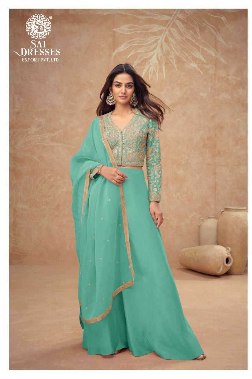 PREMIUM REAL SIMAR HEAVY EMBROIDERY WORK INDO WESTURN WITH MATCHING DUPATTA – ELEGANT FESTIVE AND PARTY WEAR COLLECTION