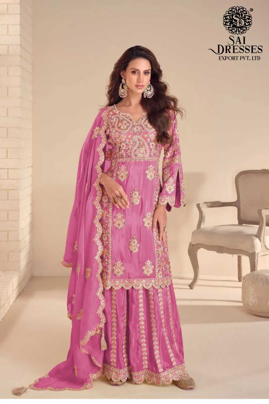 PREMIUM REAL SIMAR HEAVY EMBROIDERY WORK KURTI WITH MATCHING PLAZZO AND DESIGNER DUPATTA – ELEGANT FESTIVE AND PARTY WEAR COLLECTION