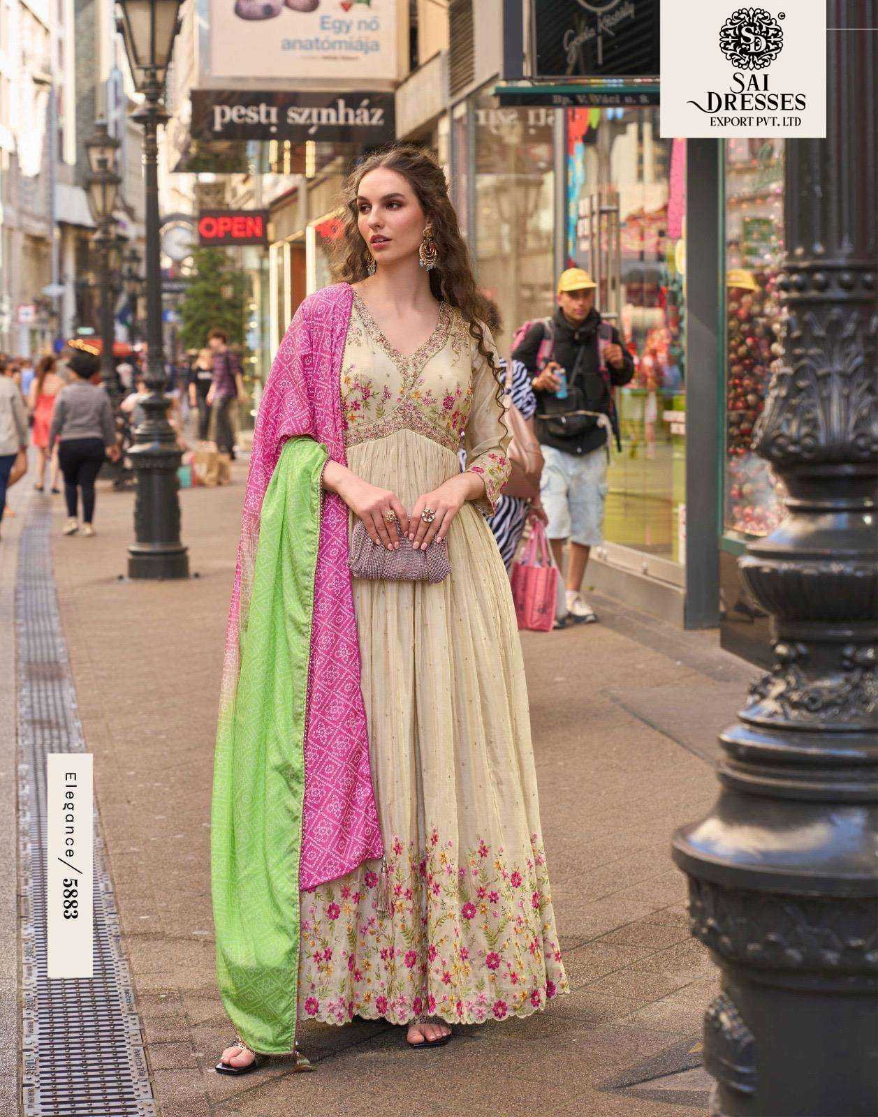 PREMIUM REAL SIMAR SILK DRESS WITH RICH TRADITIONAL EMBROIDERY AND ELEGANT FINISH