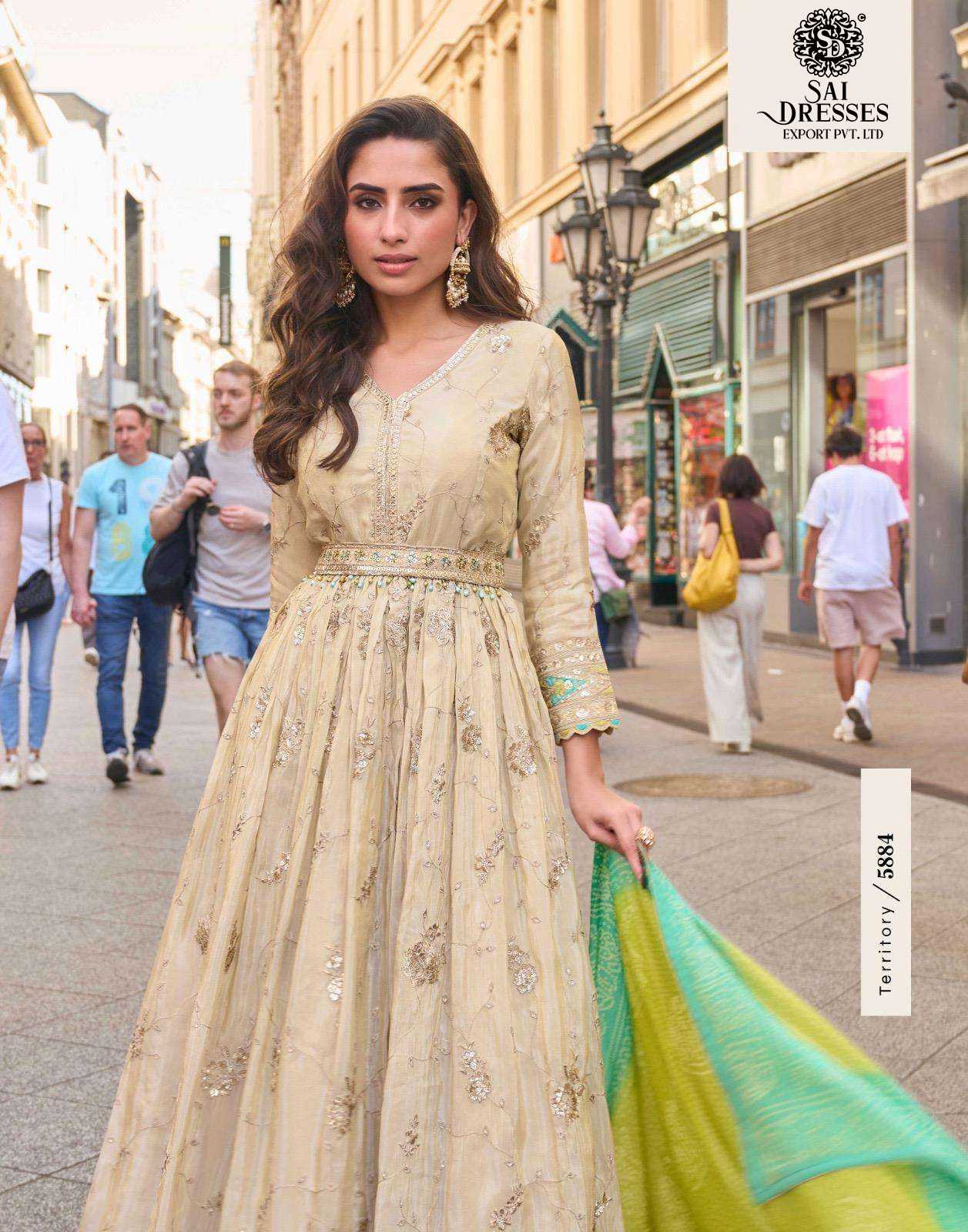 PREMIUM REAL SIMAR SILK DRESS WITH RICH TRADITIONAL EMBROIDERY AND ELEGANT FINISH