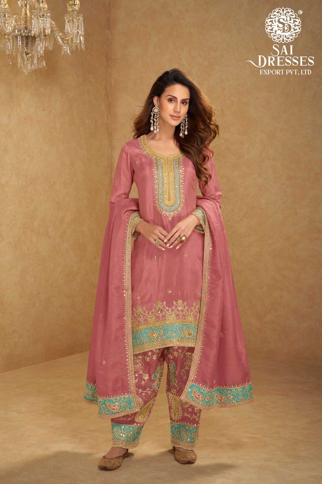 PREMIUM SIMAR SILK HEAVY EMBROIDERED KURTI WITH MATCHING SALWAR AND DESIGNER DUPATTA – ELEGANT FESTIVE AND PARTY WEAR COLLECTION