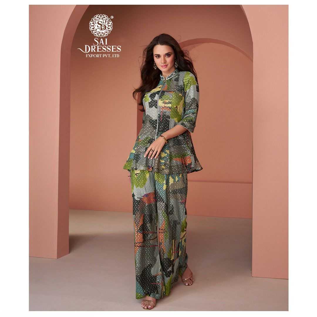 PURE COTTON SILK AND REAL GEORGETTE DESIGNER 2 PIC SET WITH ELEGANT EMBROIDERY – PREMIUM READYMADE FESTIVE & PARTY WEAR COLLECTION