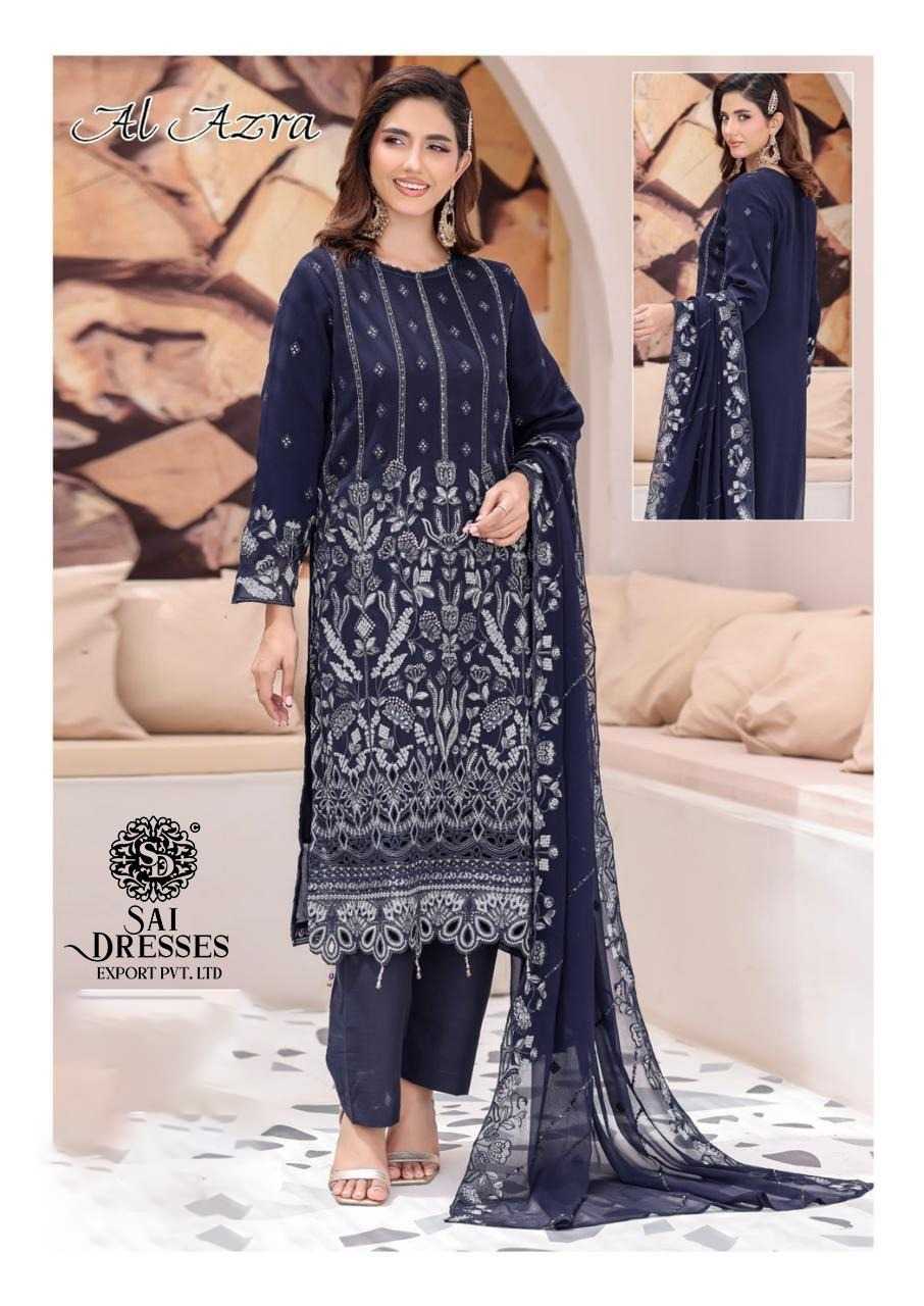 PURE LOW COTTON  BLUE SUIT WITH PREMIUM DIGITAL PRINT, CONTRAST BLACK DUPATTA AND ELEGANT EVERYDAY WEAR LOOK