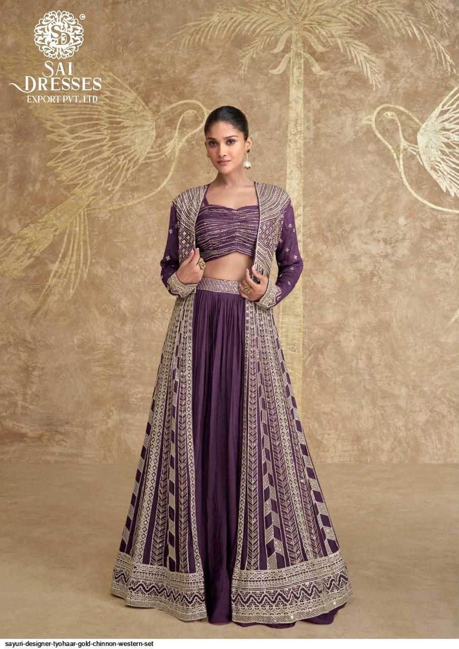 REAL PREMIUM CHINON SILK LEHENGA SET WITH FRONT AND BACK HEAVY EMBROIDERY AND CANCAN – DESIGNER FESTIVE & WEDDING WEAR COLLECTION