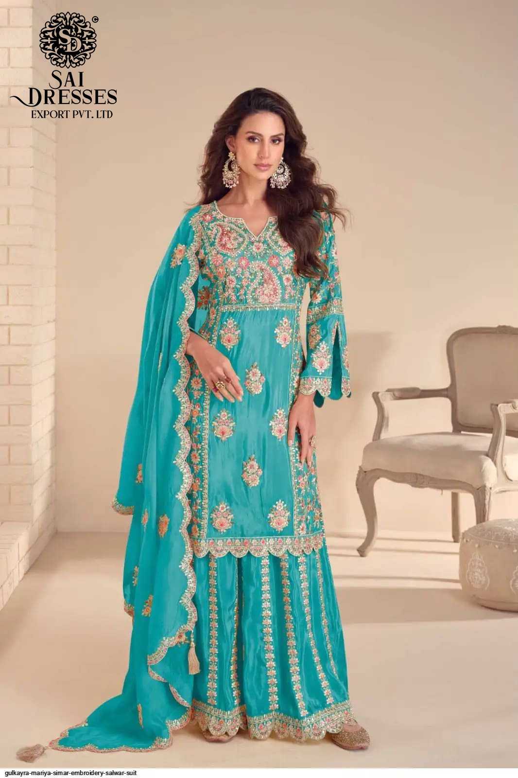 REAL SIMAR DESIGNER SALWAR SUIT WITH HEAVY EMBROIDERY AND HAND WORK – PREMIUM FESTIVE & WEDDING WEAR COLLECTION