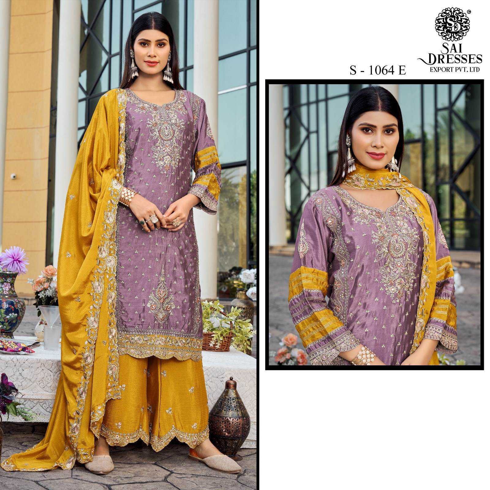 EXCLUSIVE AIR TAX CHINON HEAVY EMBROIDERY & HAND JARKAN WORK WHOLESALE COLLECTION