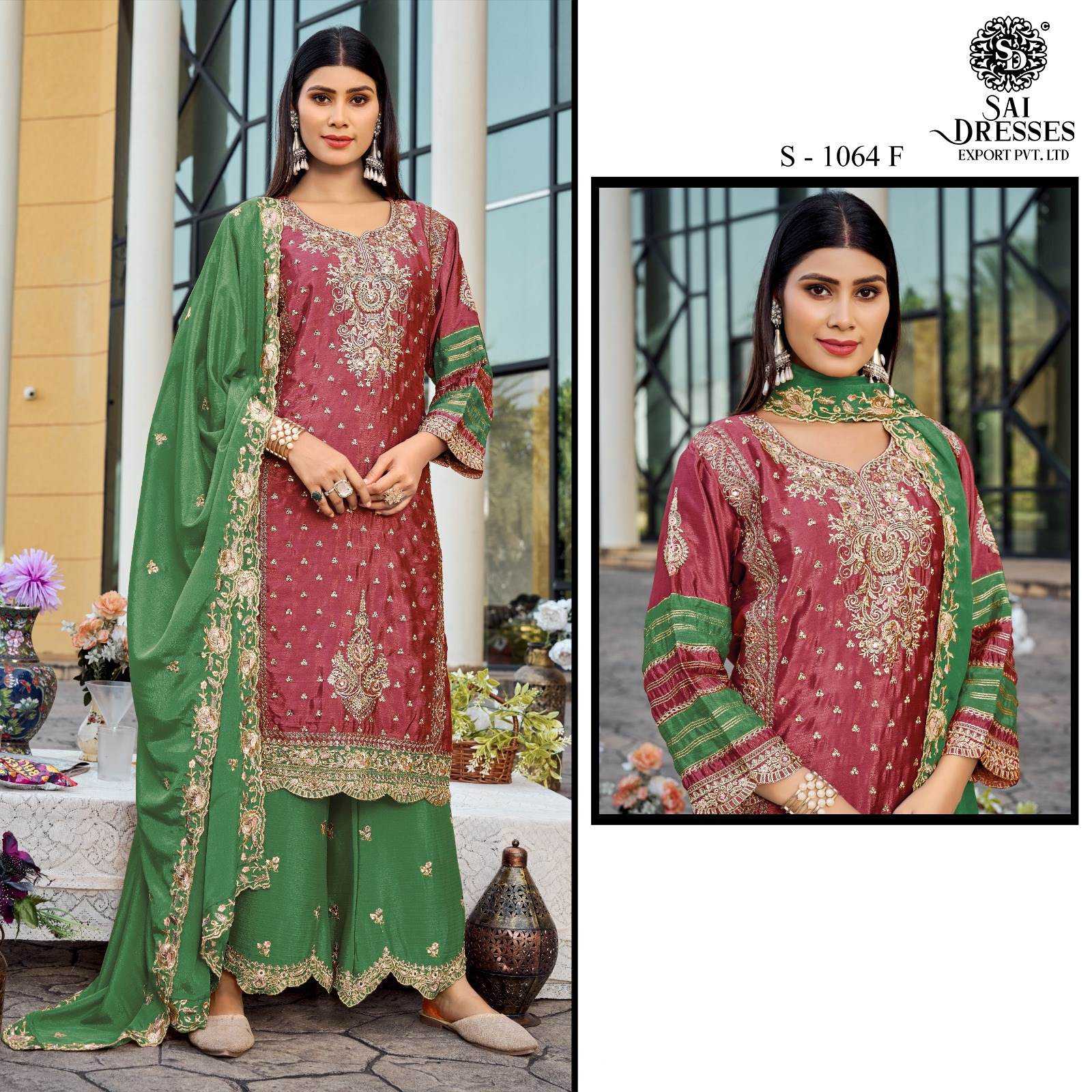 EXCLUSIVE AIR TAX CHINON HEAVY EMBROIDERY & HAND JARKAN WORK WHOLESALE COLLECTION