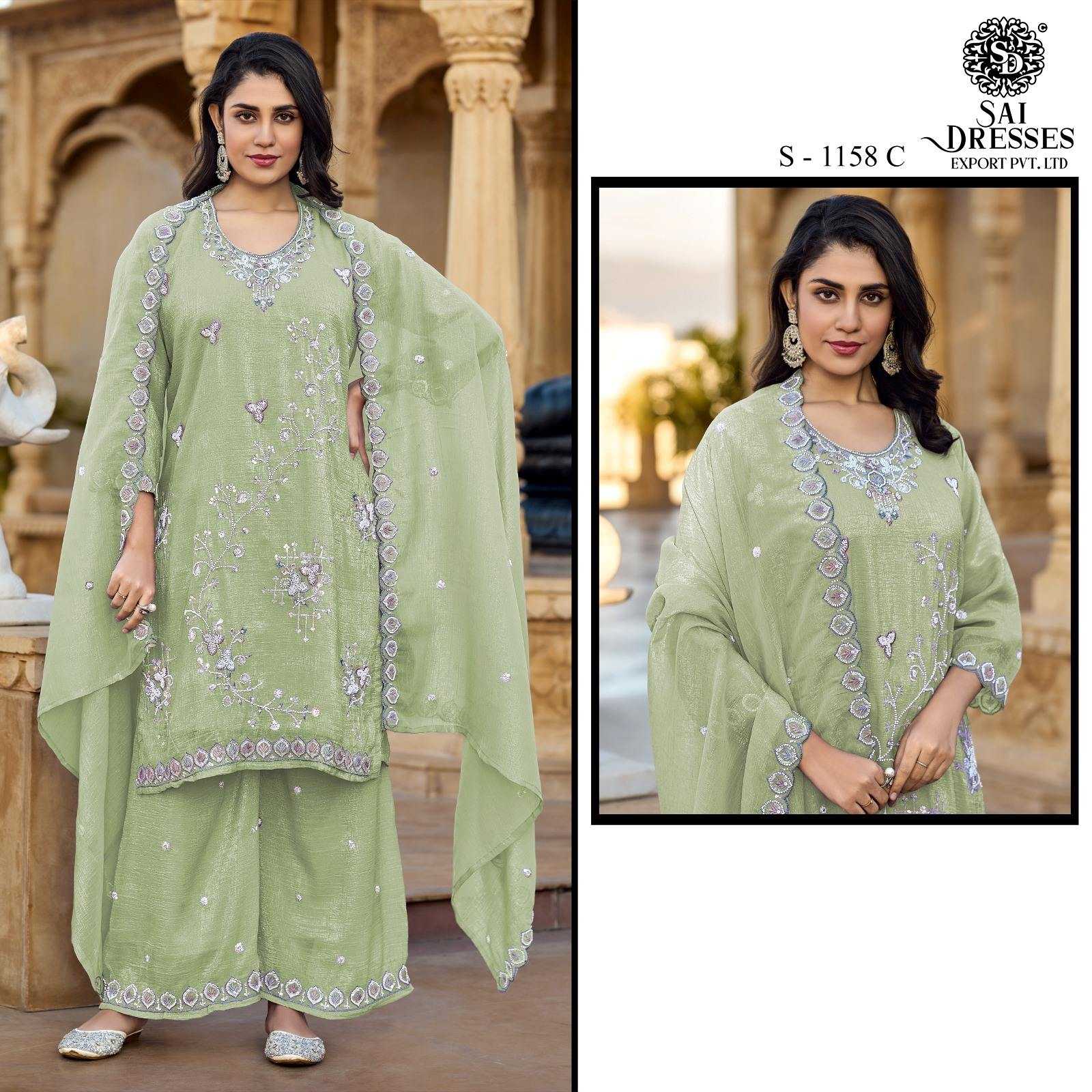 EXCLUSIVE CRUNCHY  HEAVY EMBROIDERY & KHATI WORK WHOLESALE DRESS SET