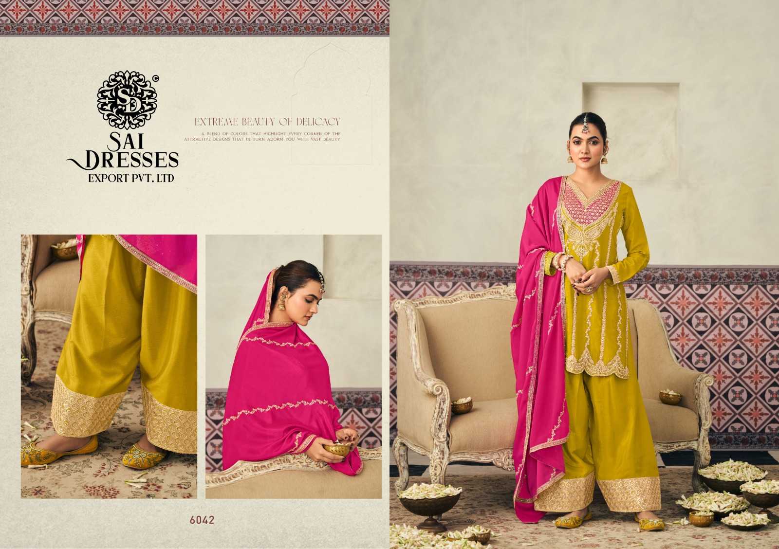 EXCLUSIVE DESIGNER FARSI SALWAR SUIT CHINON FABRIC WITH HEAVY EMBROIDERY AND ZARKAN DETAILING – WEDDING SPECIAL COLOURS