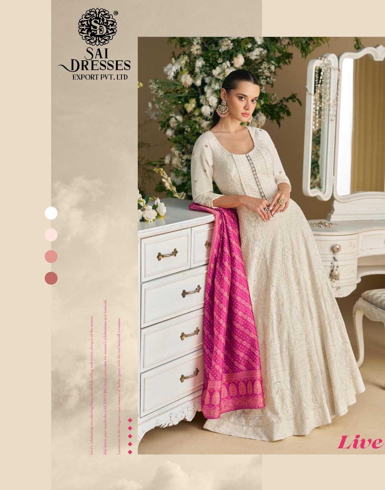 LUXURY ETHNIC GOWN COLLECTION FEATURING PURE REAL GEORGETTE FABRIC WITH DUPATTA 