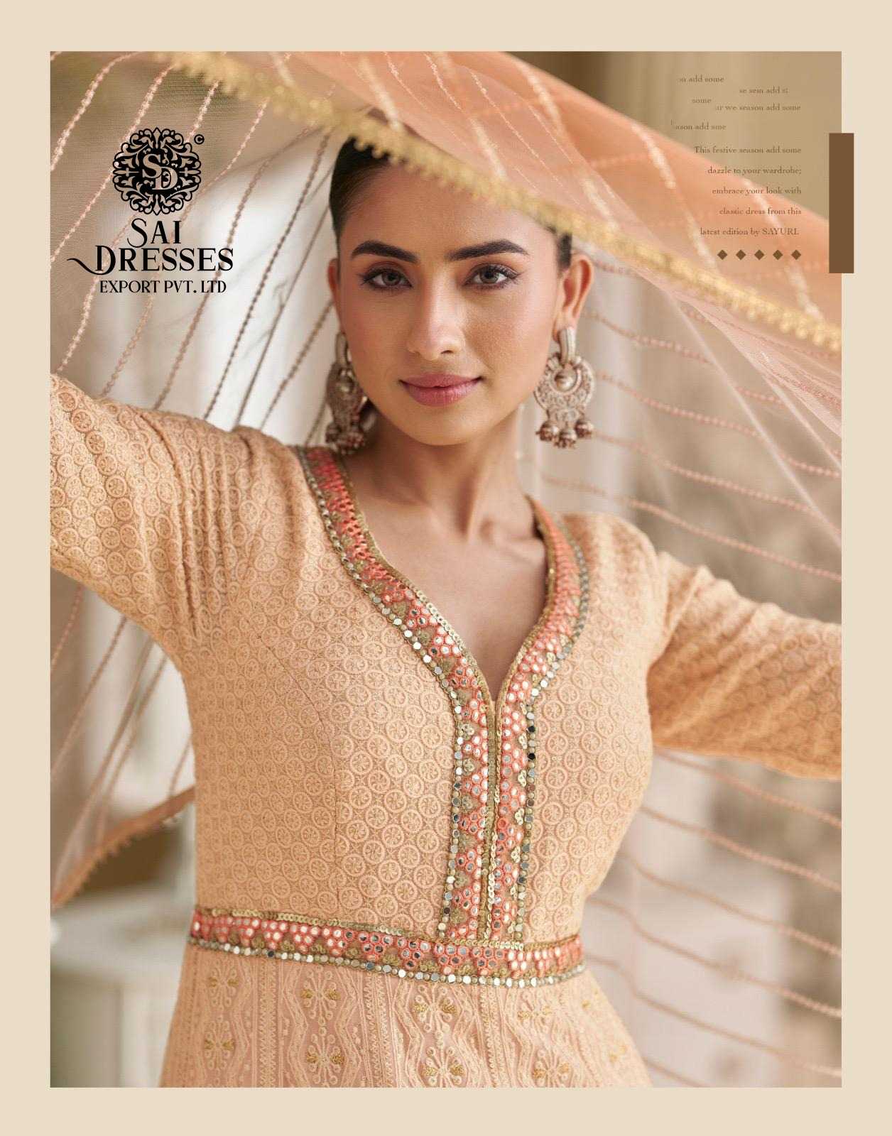 LUXURY ETHNIC GOWN COLLECTION FEATURING PURE REAL GEORGETTE FABRIC WITH DUPATTA 