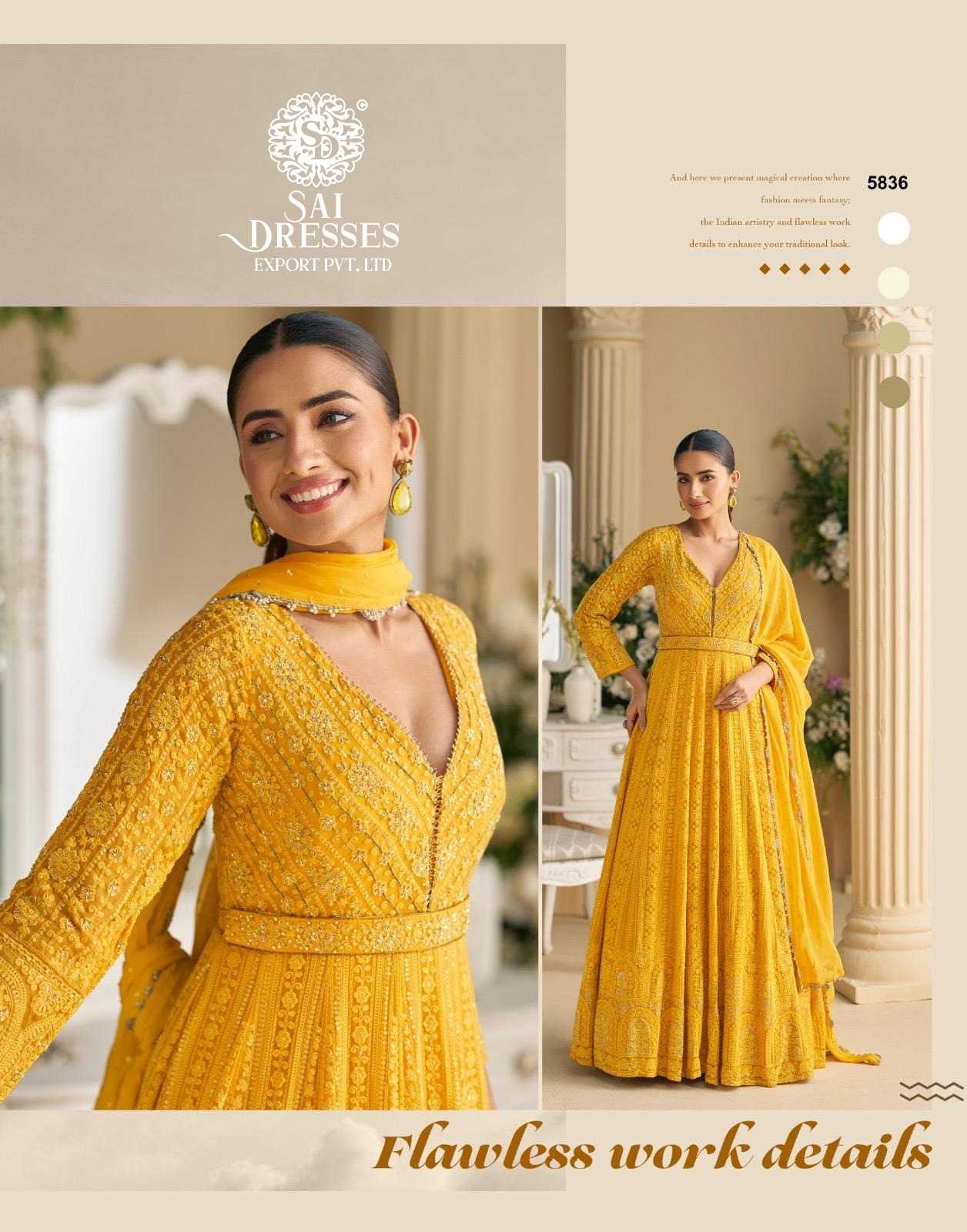 LUXURY ETHNIC GOWN COLLECTION FEATURING PURE REAL GEORGETTE FABRIC WITH DUPATTA 