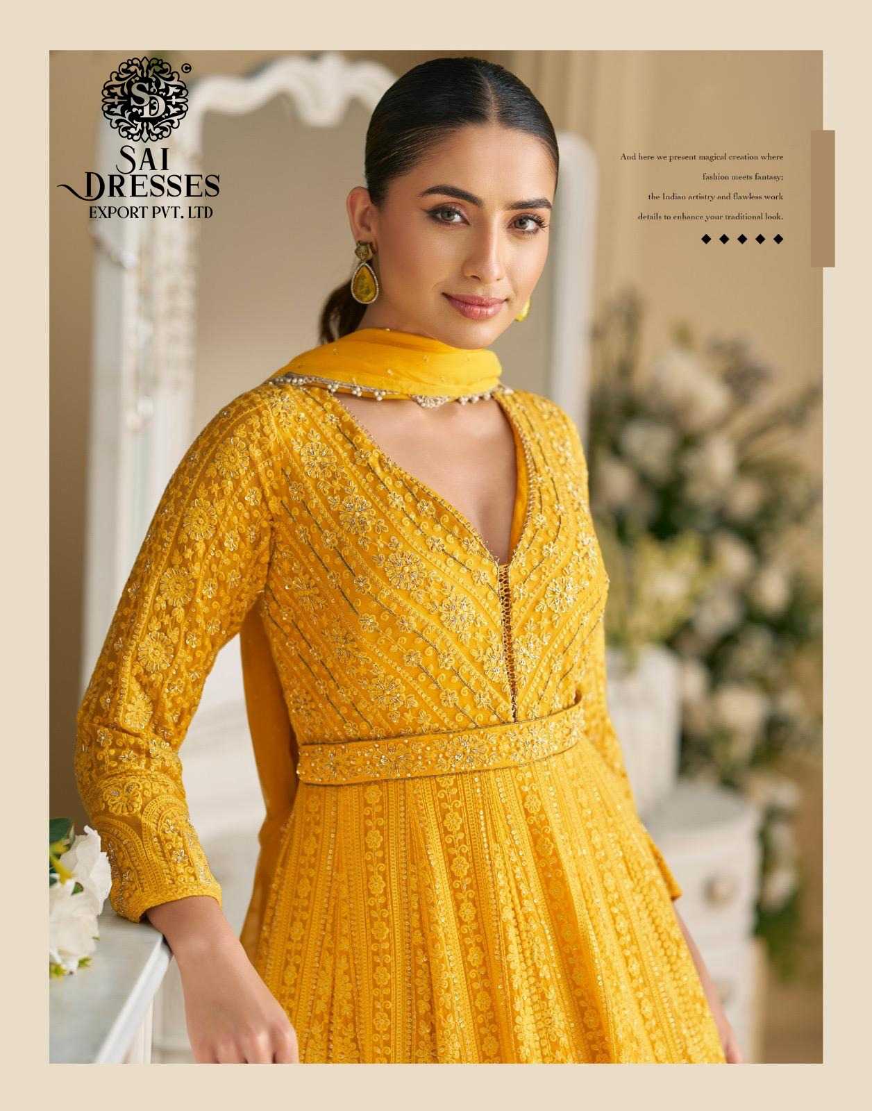 LUXURY ETHNIC GOWN COLLECTION FEATURING PURE REAL GEORGETTE FABRIC WITH DUPATTA 