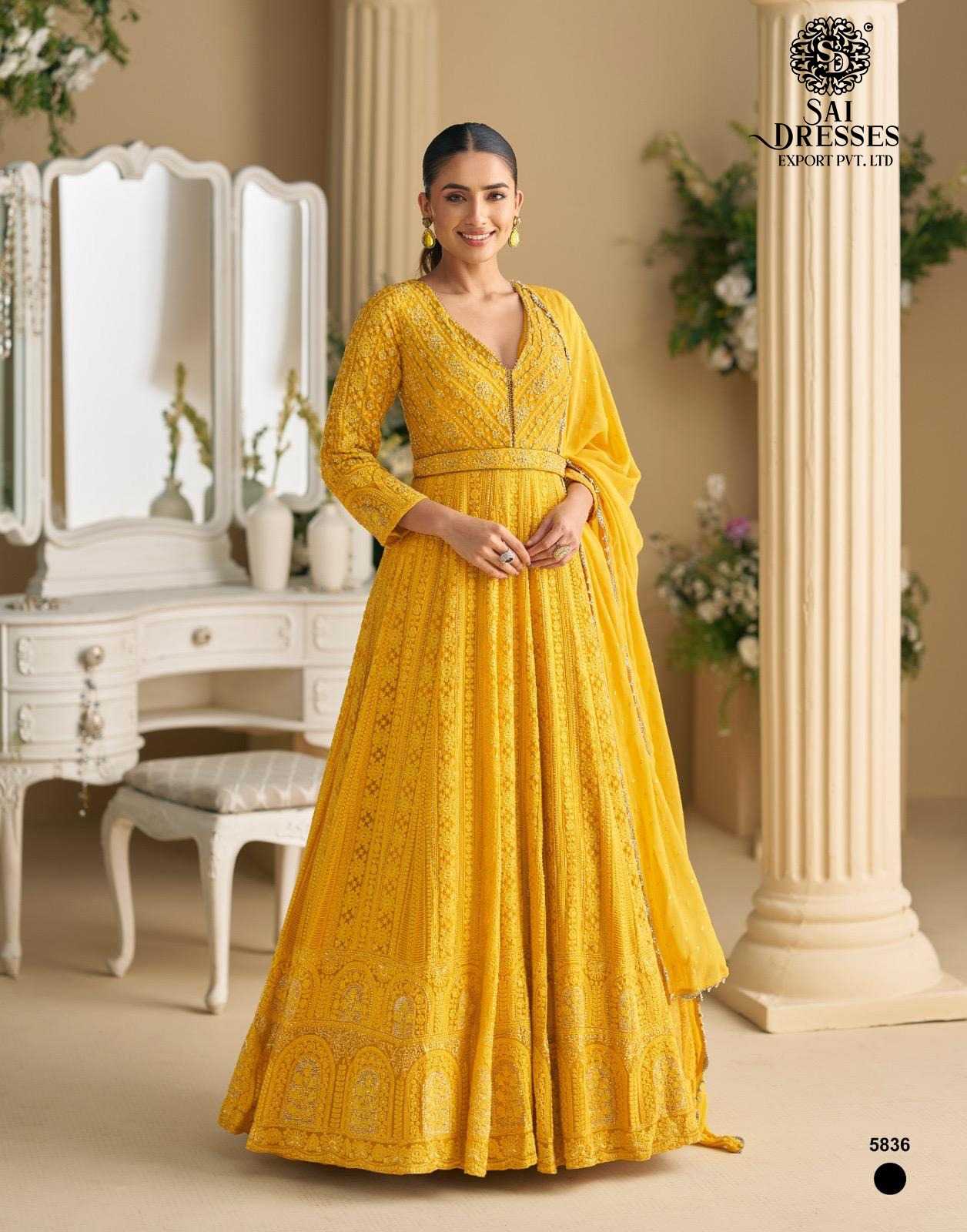 LUXURY ETHNIC GOWN COLLECTION FEATURING PURE REAL GEORGETTE FABRIC WITH DUPATTA 