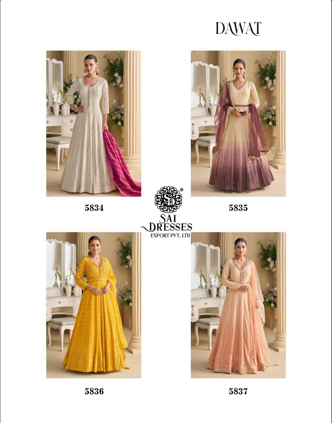 LUXURY ETHNIC GOWN COLLECTION FEATURING PURE REAL GEORGETTE FABRIC WITH DUPATTA 