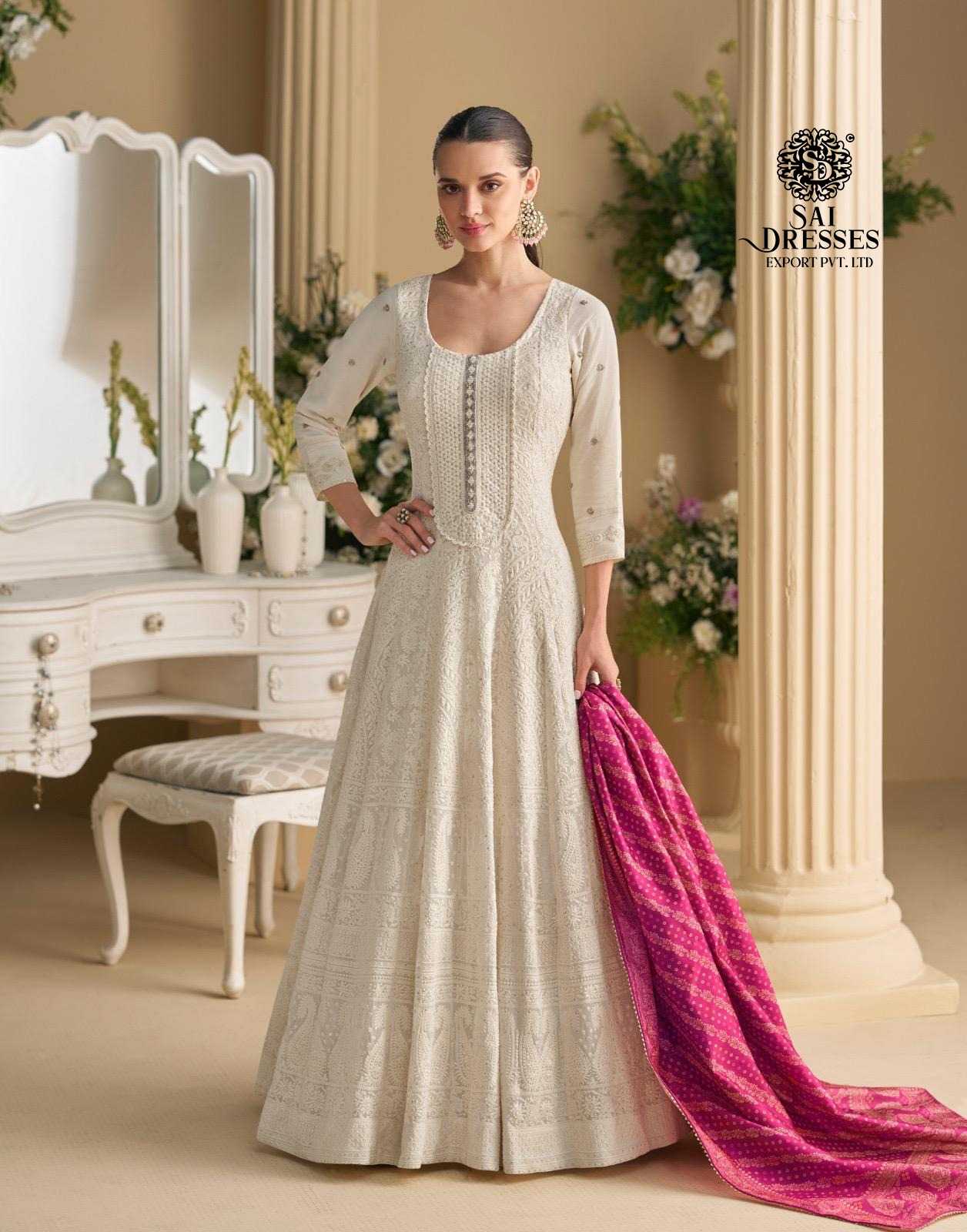 LUXURY ETHNIC GOWN COLLECTION FEATURING PURE REAL GEORGETTE FABRIC WITH DUPATTA 