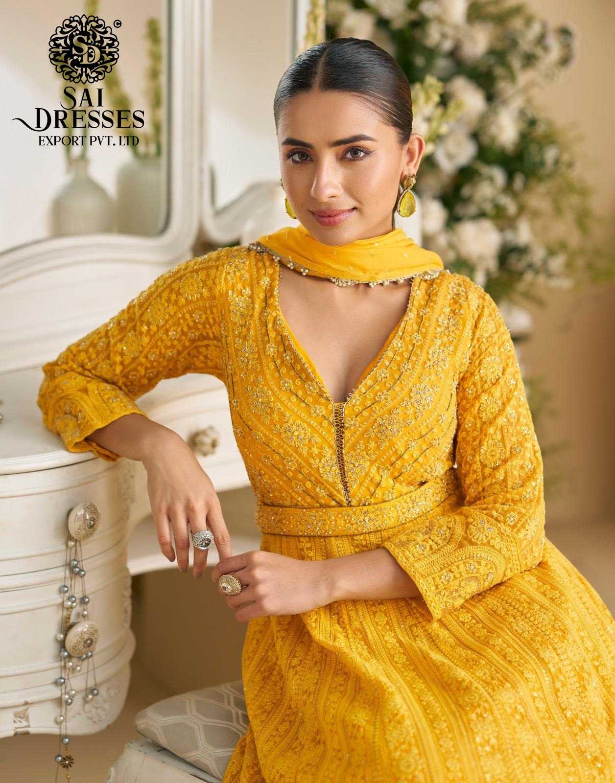 LUXURY ETHNIC GOWN COLLECTION FEATURING PURE REAL GEORGETTE FABRIC WITH DUPATTA 