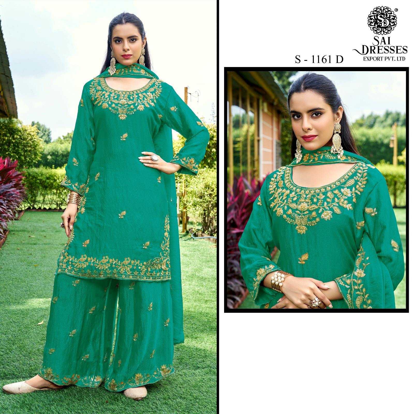 N.C. MOSS FABRIC HEAVY EMBROIDERY WITH BITS KHATI WORK DESIGNER DRESS COLLECTION