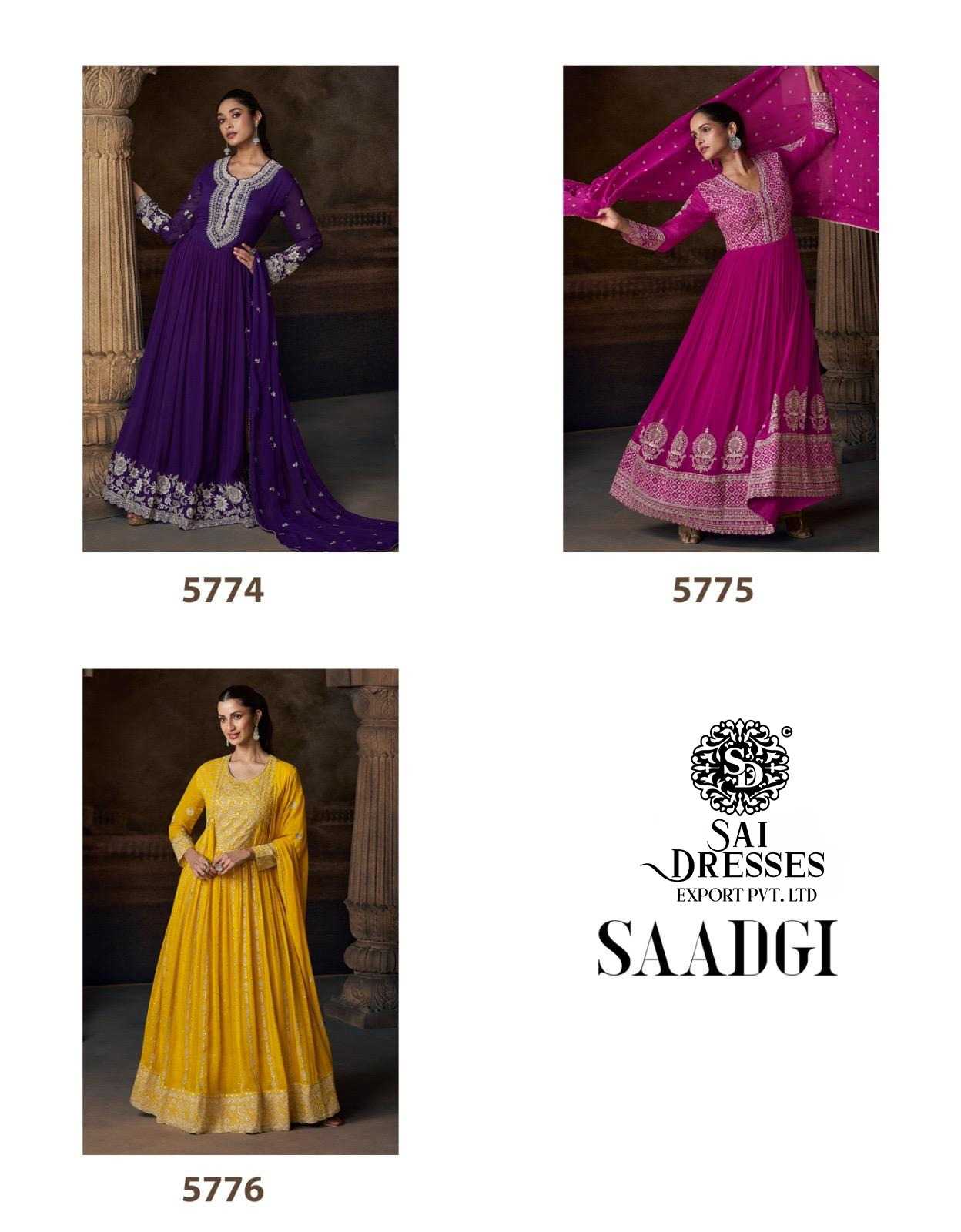 PREMIUM REAL GEORGETTE HEAVY HANDWORK EMBROIDERED ANARKALI SUIT SET IN THREE COLOUR