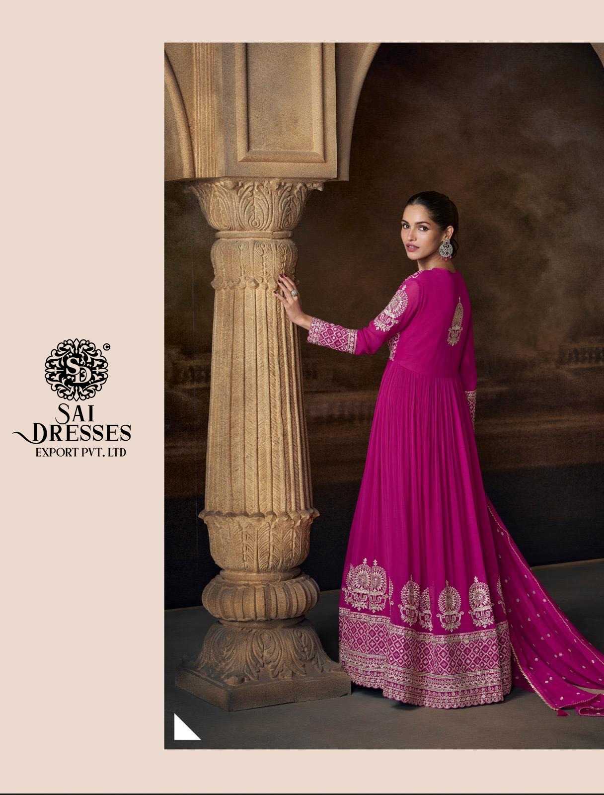 PREMIUM REAL GEORGETTE HEAVY HANDWORK EMBROIDERED ANARKALI SUIT SET IN THREE COLOUR