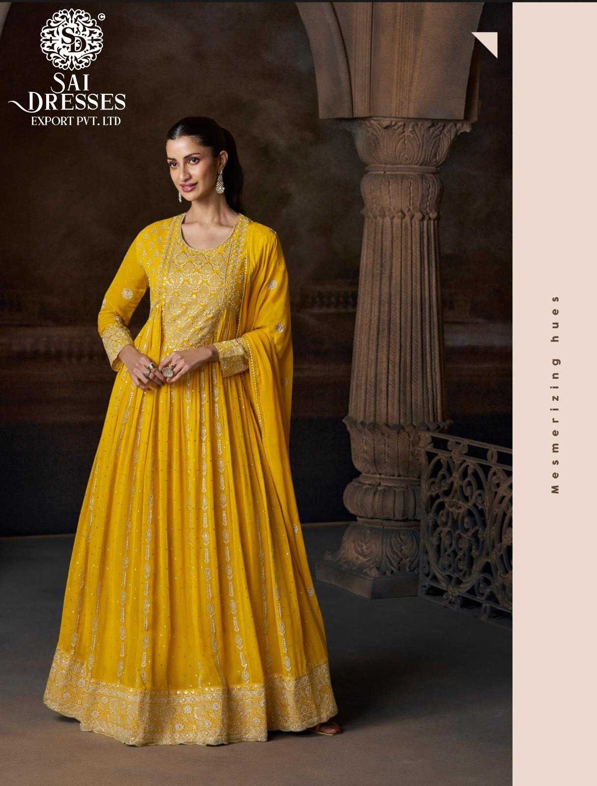 PREMIUM REAL GEORGETTE HEAVY HANDWORK EMBROIDERED ANARKALI SUIT SET IN THREE COLOUR