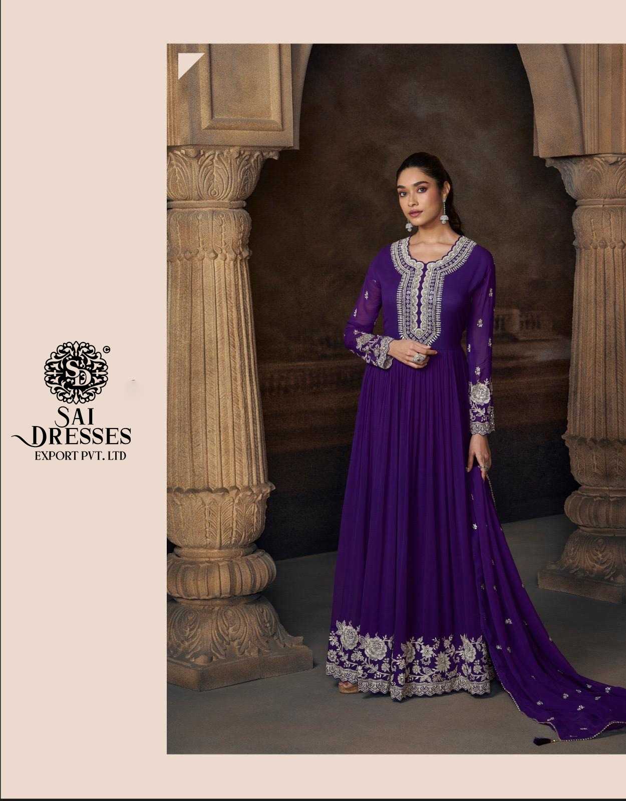 PREMIUM REAL GEORGETTE HEAVY HANDWORK EMBROIDERED ANARKALI SUIT SET IN THREE COLOUR