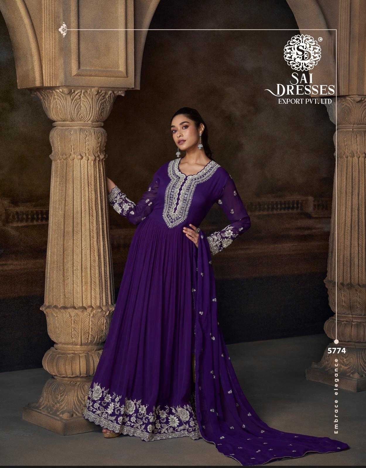 PREMIUM REAL GEORGETTE HEAVY HANDWORK EMBROIDERED ANARKALI SUIT SET IN THREE COLOUR