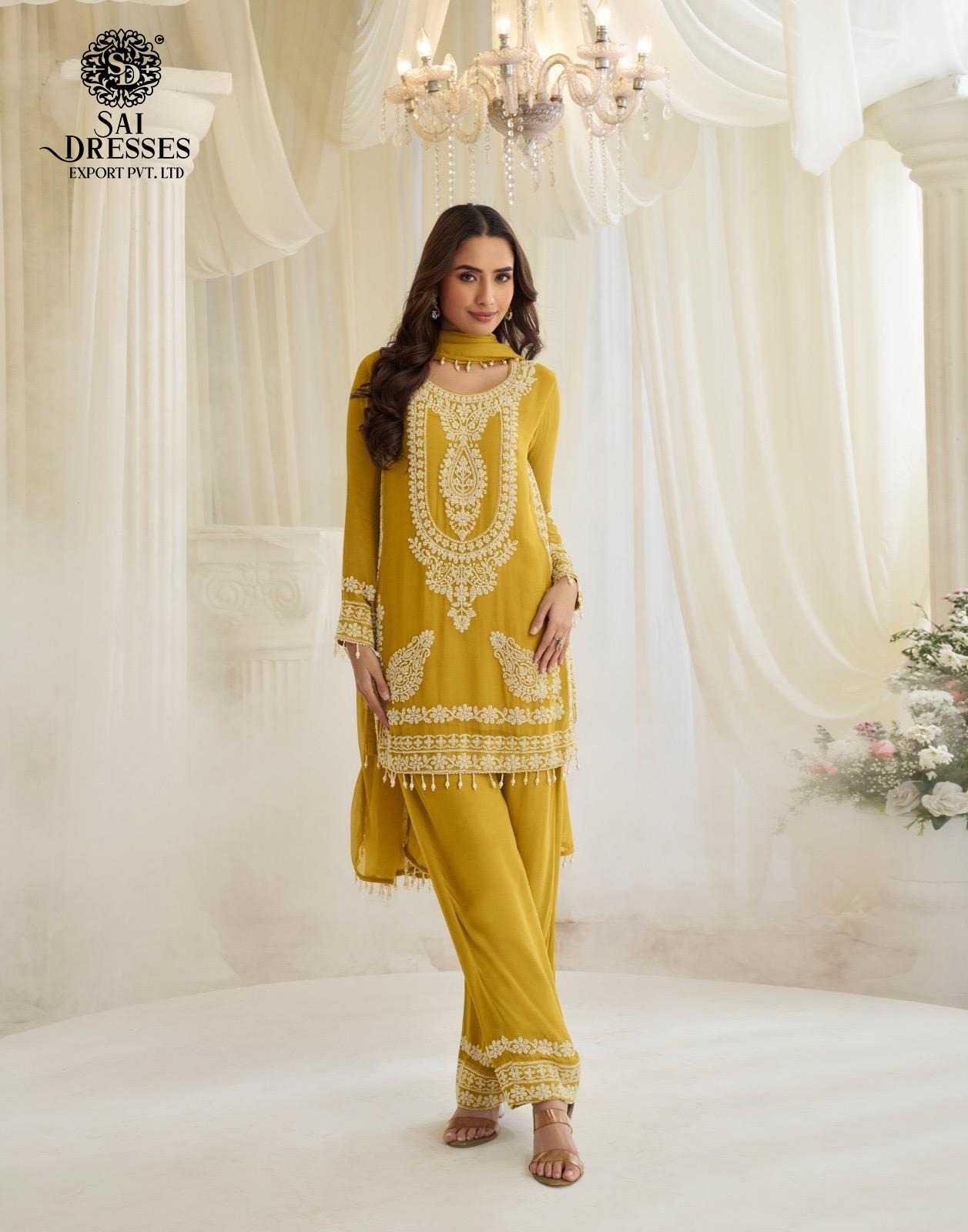 SIGNATURE EDITION HOOR REAL PREMIUM GEORGETTE AND CHINON SILK SETS IN FIVE COLOUR AND DESIGN