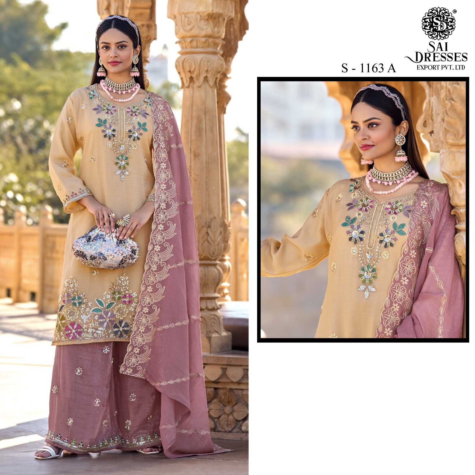 TRENDING CRUNCHY HEAVY WORK DESIGNER COLLECTION BY SAI DRESSES