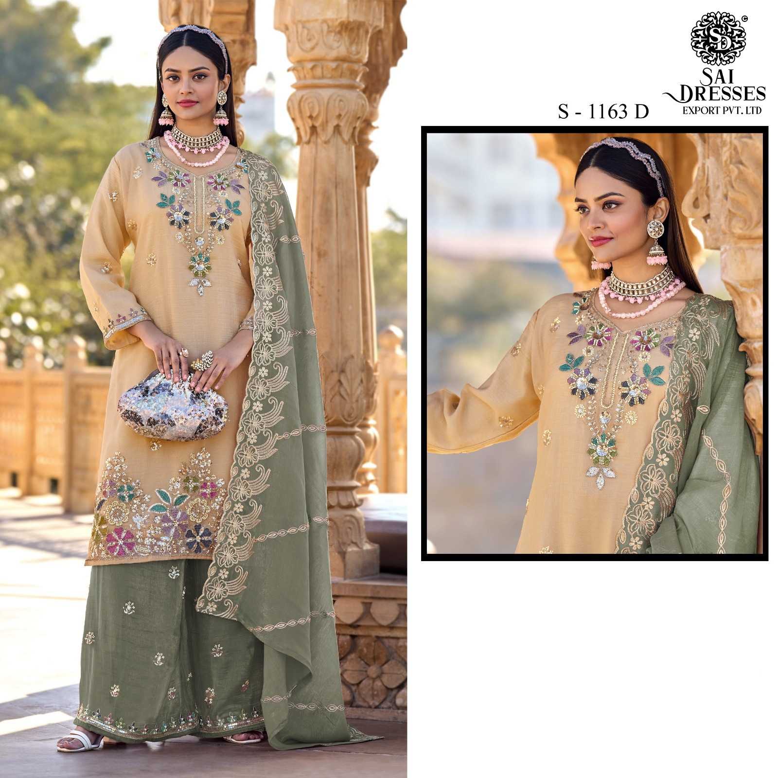 TRENDING CRUNCHY HEAVY WORK DESIGNER COLLECTION BY SAI DRESSES