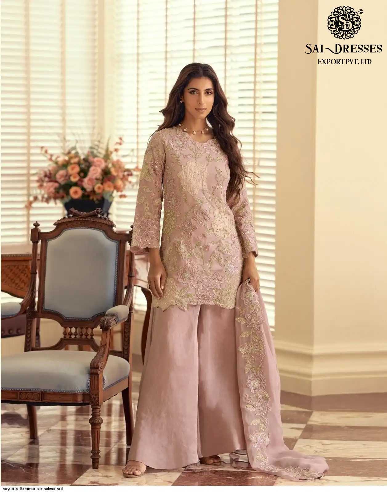 EXCLUSIVE SIMAR SILK TRADITIONAL WEAR WITH HEAVY EMBROIDERY