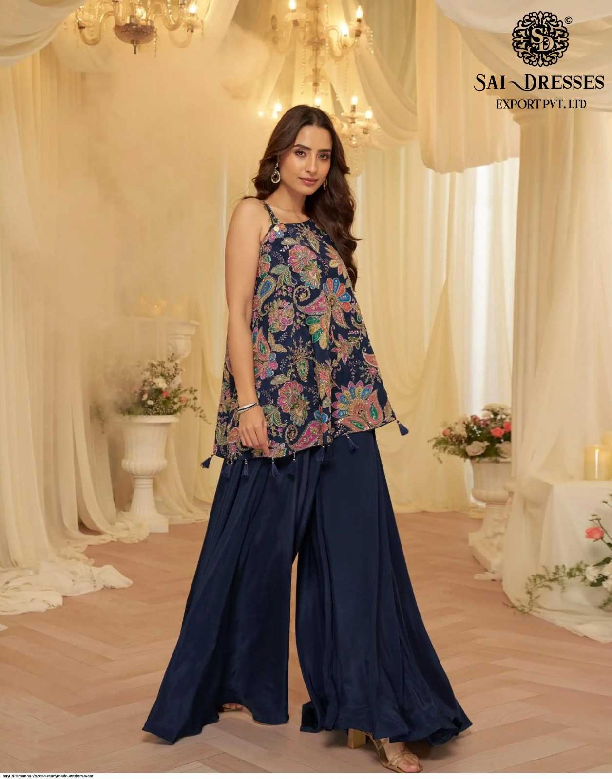 PREMIUM VISCOSE CREPE DESIGNER OUTFIT WITH INTRICATE EMBELLISHED DETAILING